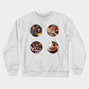 Nick and Jess Sticker Pack Crewneck Sweatshirt